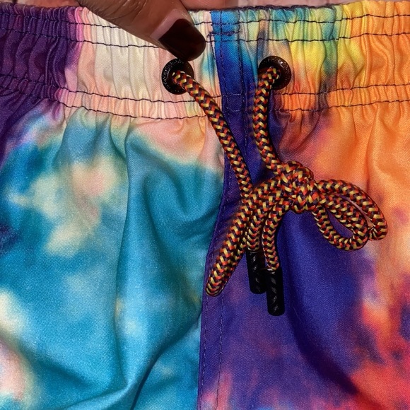 Broken Thread Size Small Multicolor rainbow swimming trunks - Picture 8 of 8